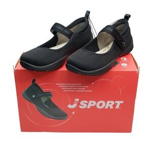 J Sport Melody Mary Jane Women Size 8 Black Memory Foam Comfort Shoes